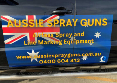 Aussie Spray Gun car sign